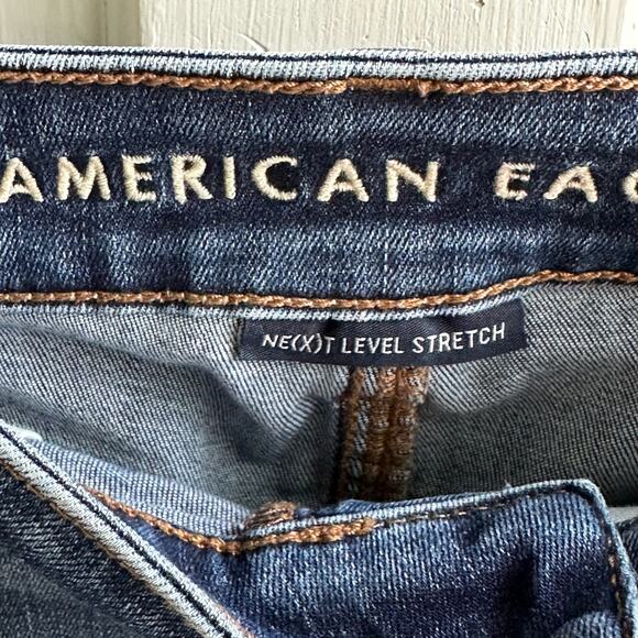 American Eagle Hi-Rise Shortie Cut-Off Jean Shorts - Picture 6 of 11